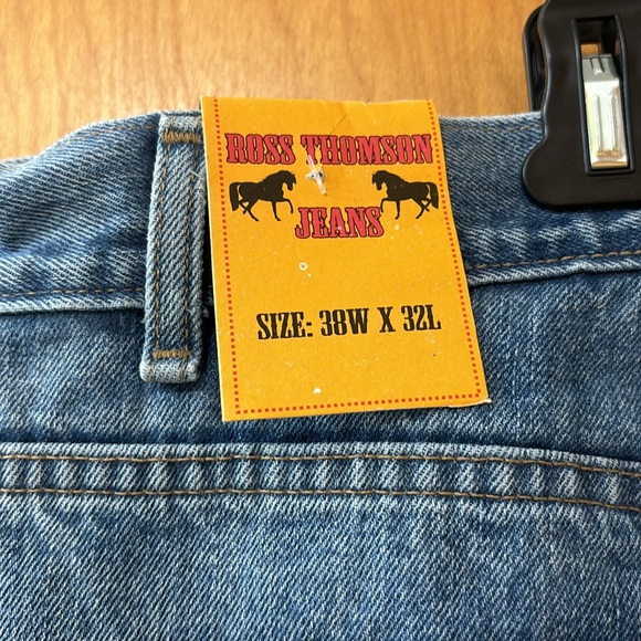 NWT Ross Thomson jeans size  38 x 32. Never worn - Picture 5 of 12